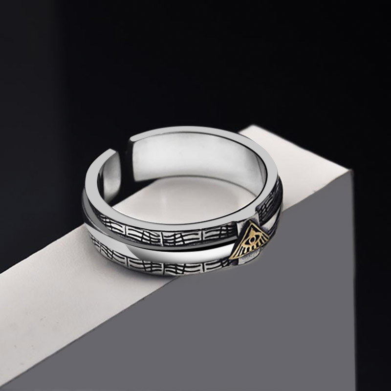 Adjustable Eye of God Ring image number 3