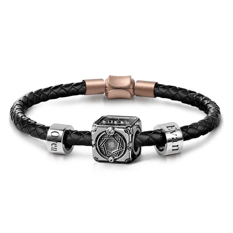 Sword and Skeleton & Customized Charms Bracelet image number 0