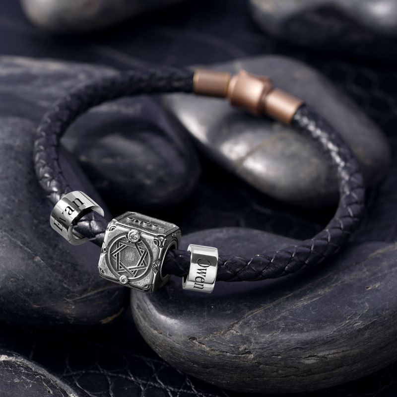 Sword and Skeleton & Customized Charms Bracelet image number 5