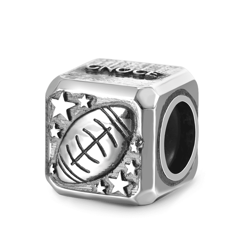 Football & Customized Charms Bracelet image number 1