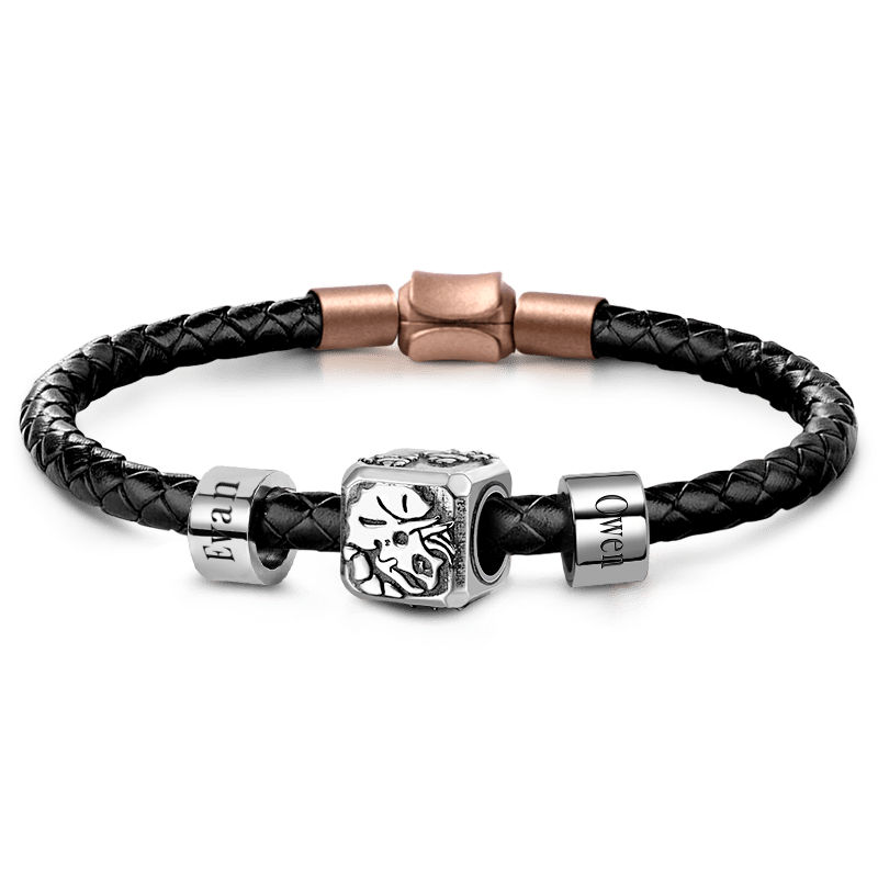 Triceratops & Customized Charms Bracelet image number 0