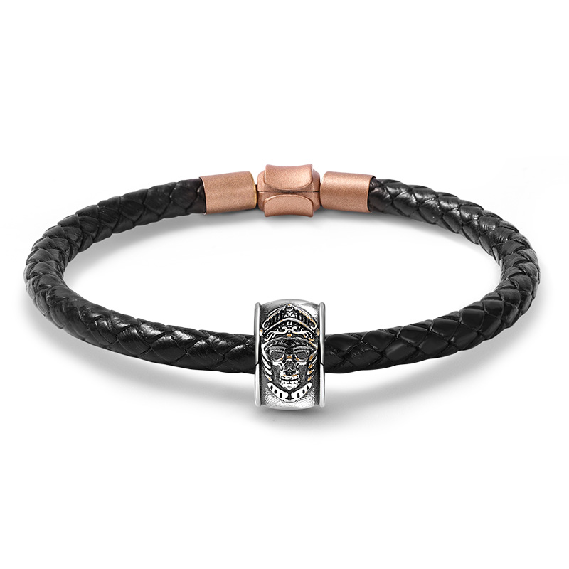 Skeleton Knight Armor Charm Bracelet image number 0