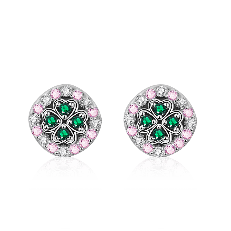 Lucky Clover Stud Earrings image number 0