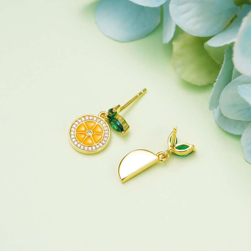 Lemon Dangle Earrings image number 1