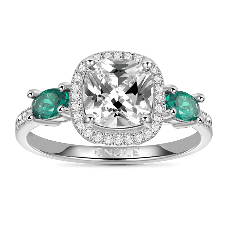 Square-cut Ring Set image number 1