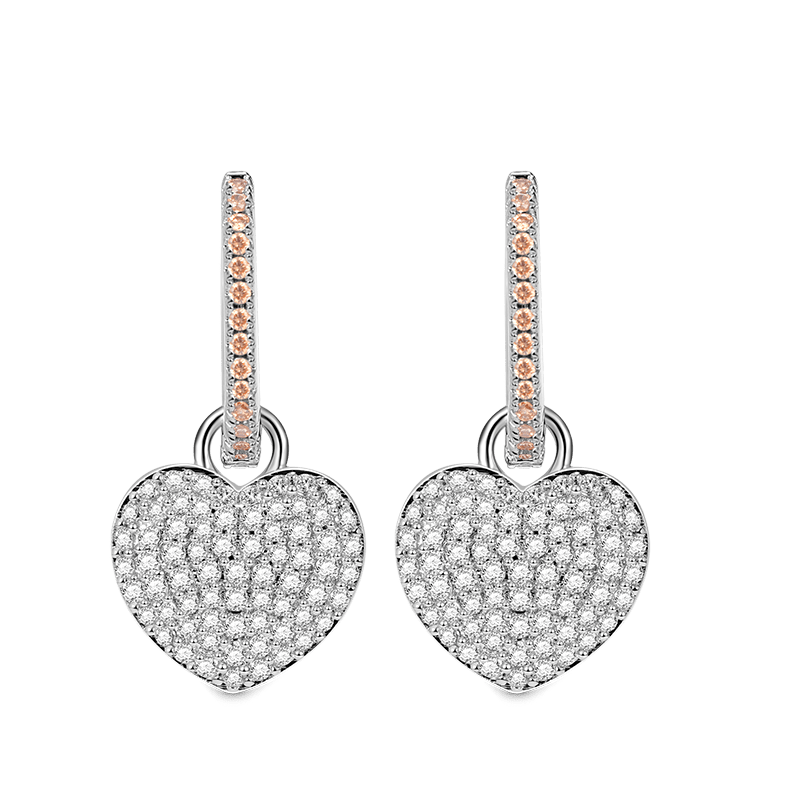 Heart Hoop Earrings image number 0