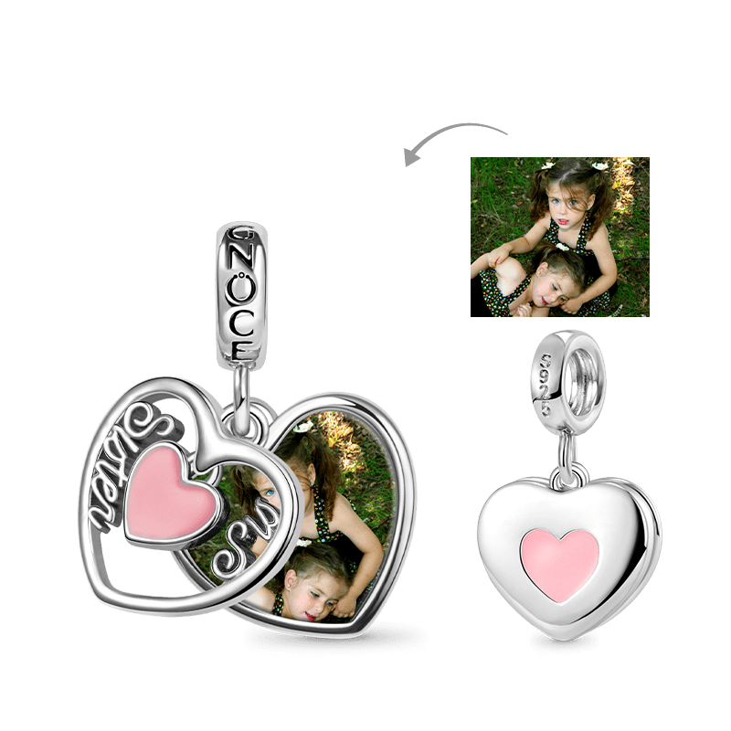 Sister Heart Photo Pendant image number 0