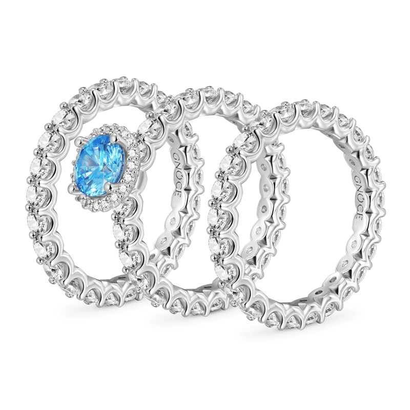 Round Cut Stackable Ring image number 1