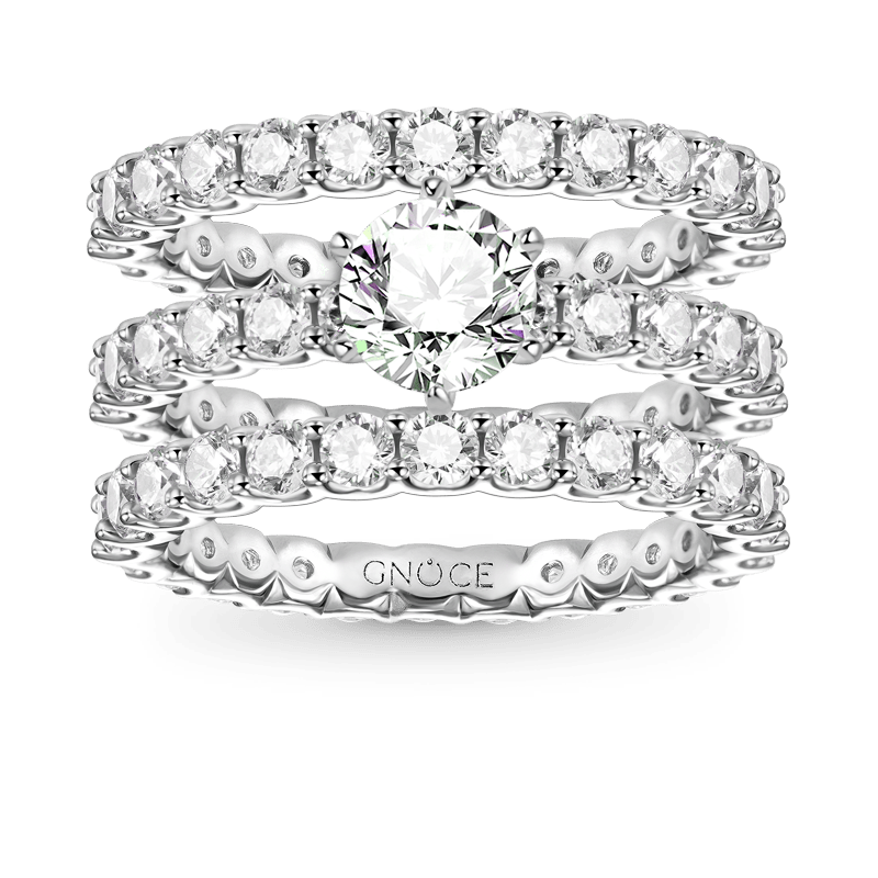 Round Cut Stackable Ring image number 0