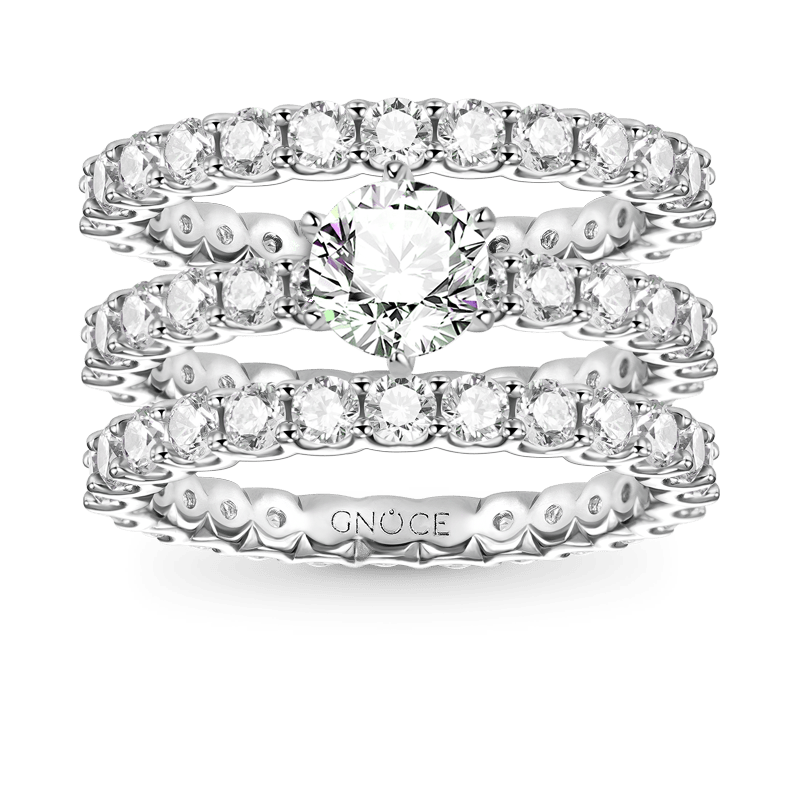 Round Cut Stackable Ring image number 0