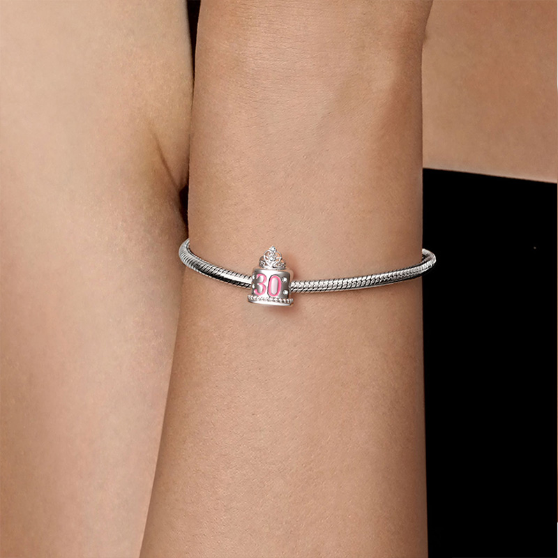 30th Birthday Cake Charm image number 4