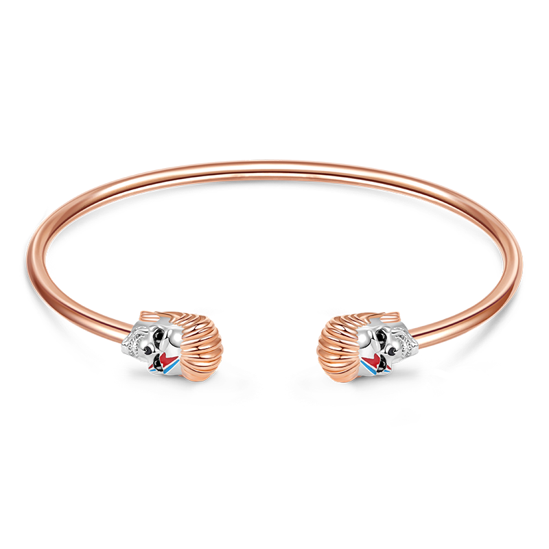 Rock Skull Open Bangle image number 0