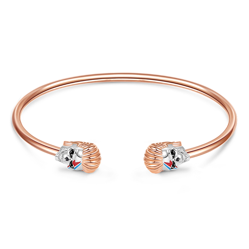 Rock Skull Open Bangle image number 0