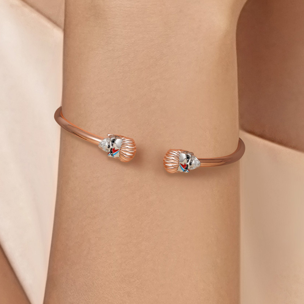 Rock Skull Open Bangle image number 3