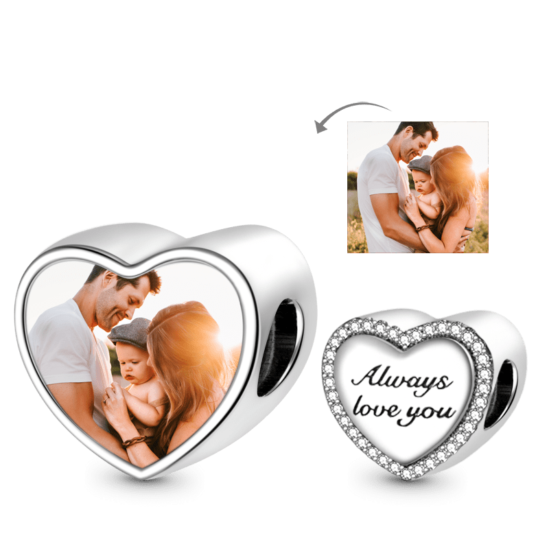 Family Heart Photo Charm image number 0