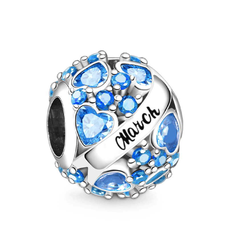 Round Birthstone Charm image number 0