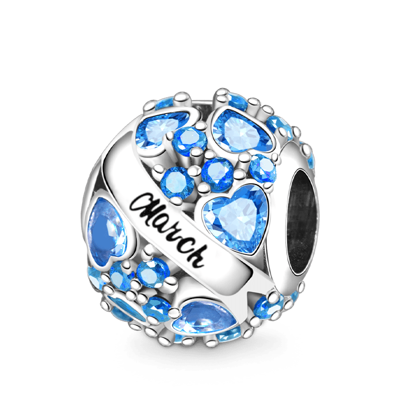 Round Birthstone Charm image number 1