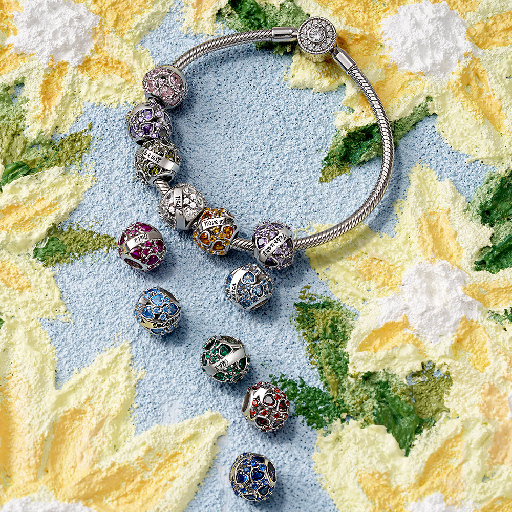 Round Birthstone Charm image number 2