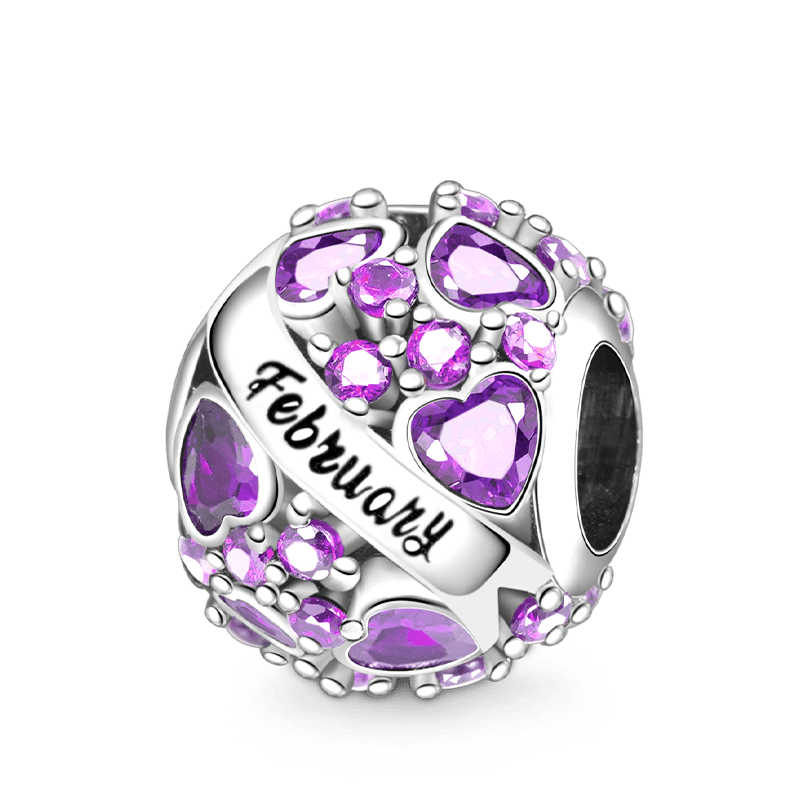 Round Birthstone Charm image number 0