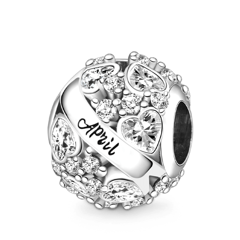 Round Birthstone Charm image number 0