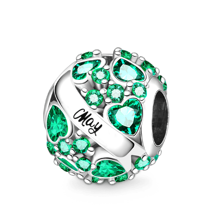 Round Birthstone Charm image number 0