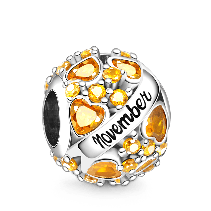 Round Birthstone Charm image number 0