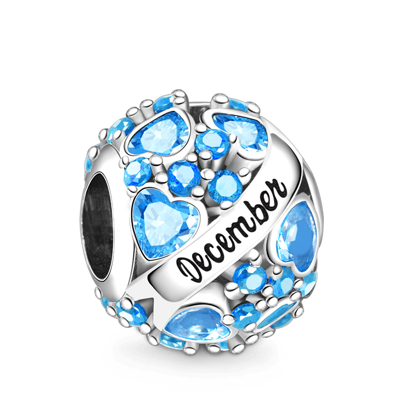 Round Birthstone Charm image number 0