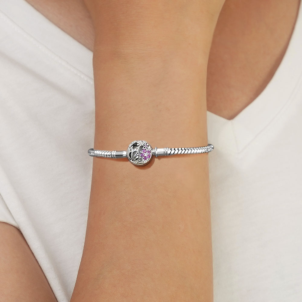 Pink Flower Basic Bracelet image number 4