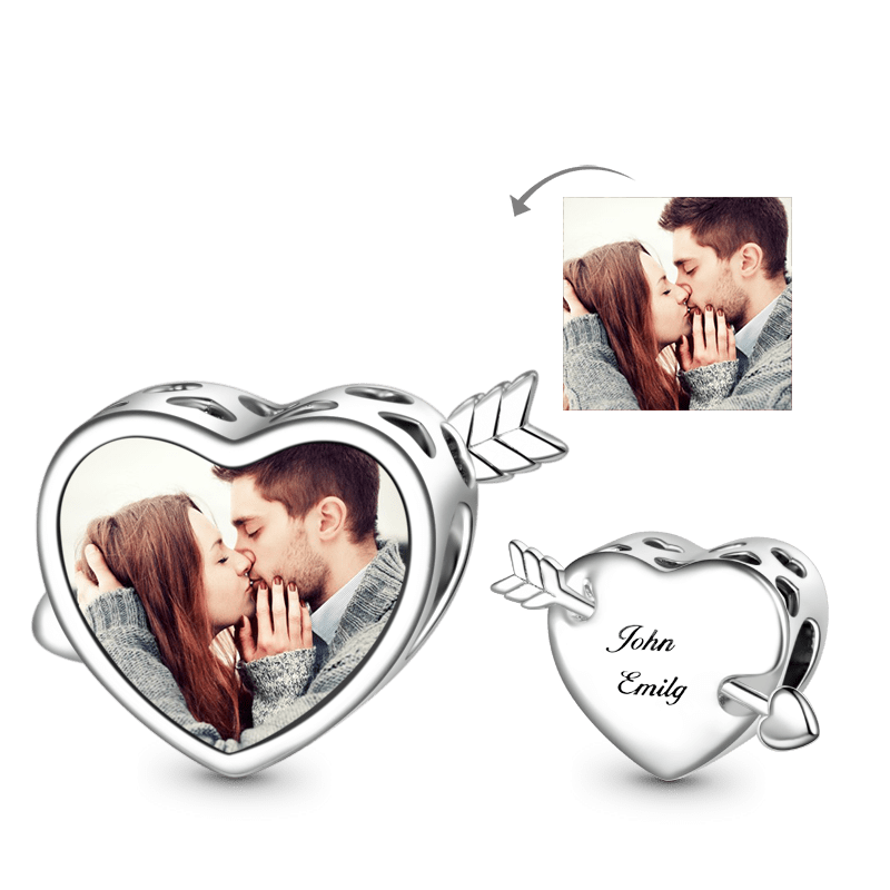 Sweetheart Engravable Photo Charm image number 0
