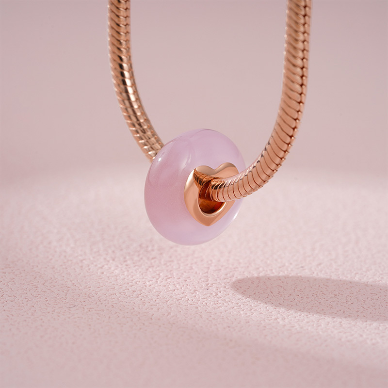 Natural Rose Quartz Bead image number 2