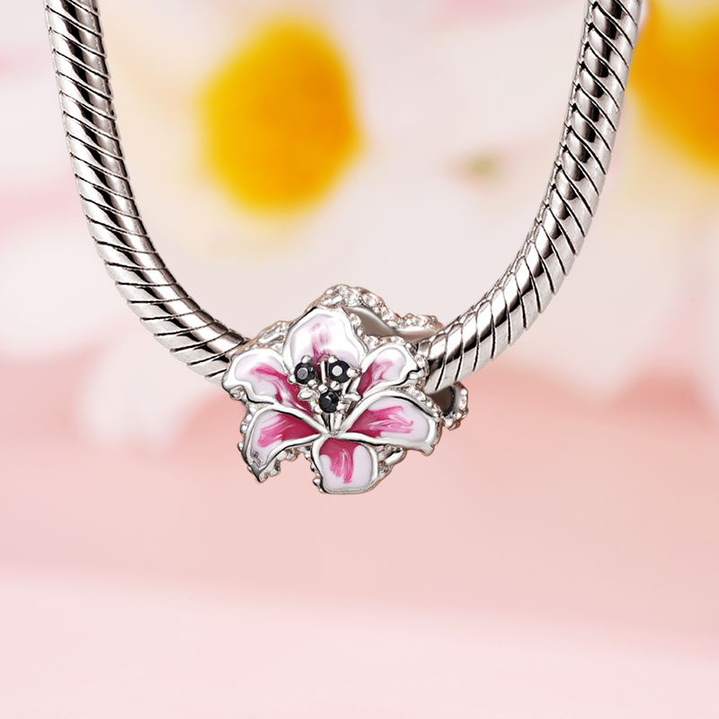 Pink Lily Charm image number 2