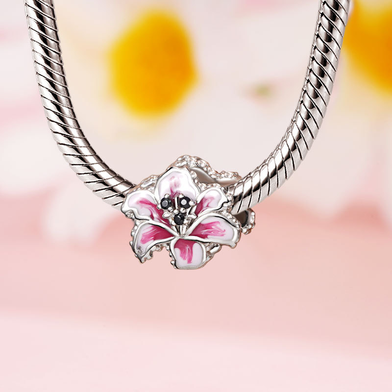 Pink Lily Charm image number 2