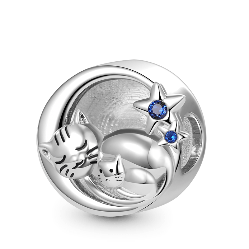 Cat & Baby Charm image number 0