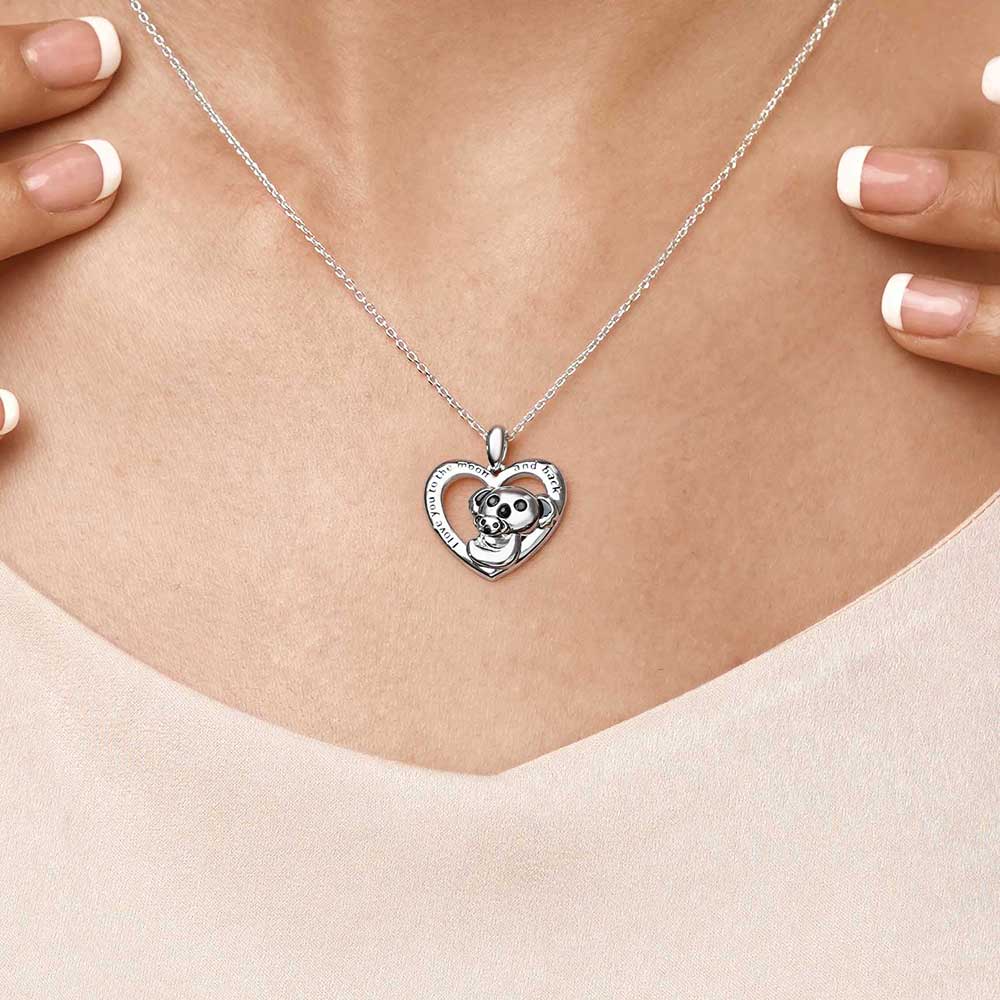 Bear&Baby Heart Necklace image number 4