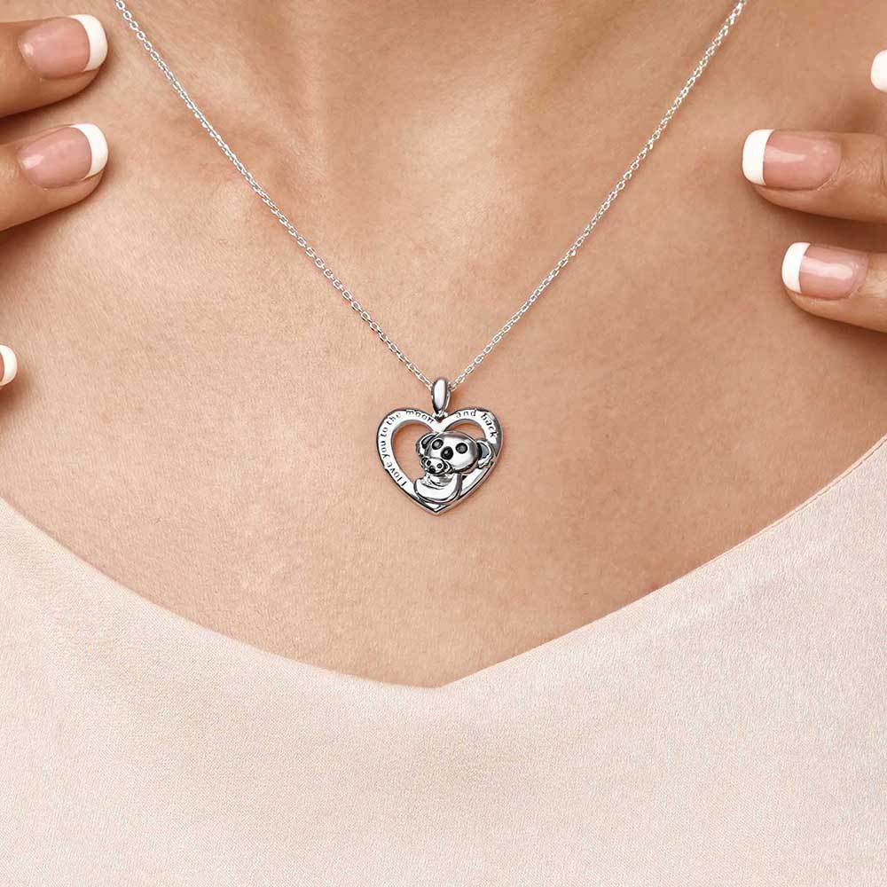 Bear&Baby Heart Necklace image number 4