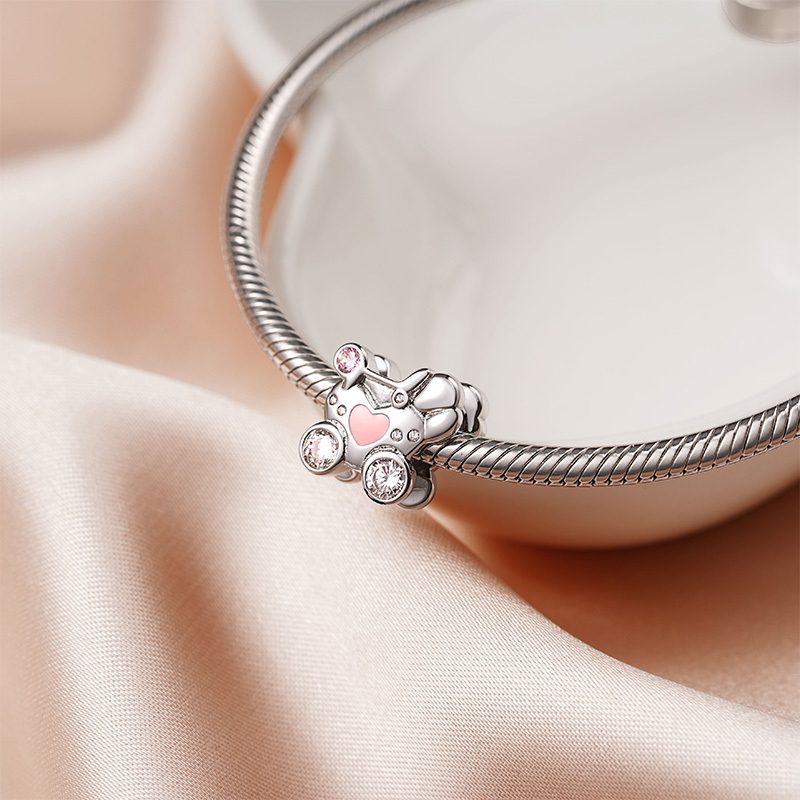 Baby Stroller Engravable Charm image number 2