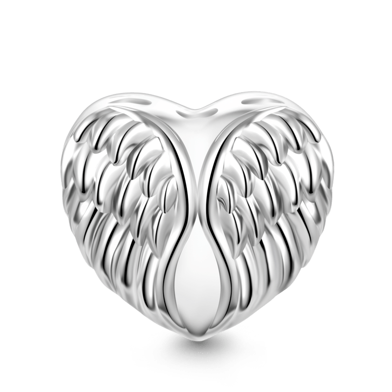 "Guardian Angel" Heart Photo Charm image number 1