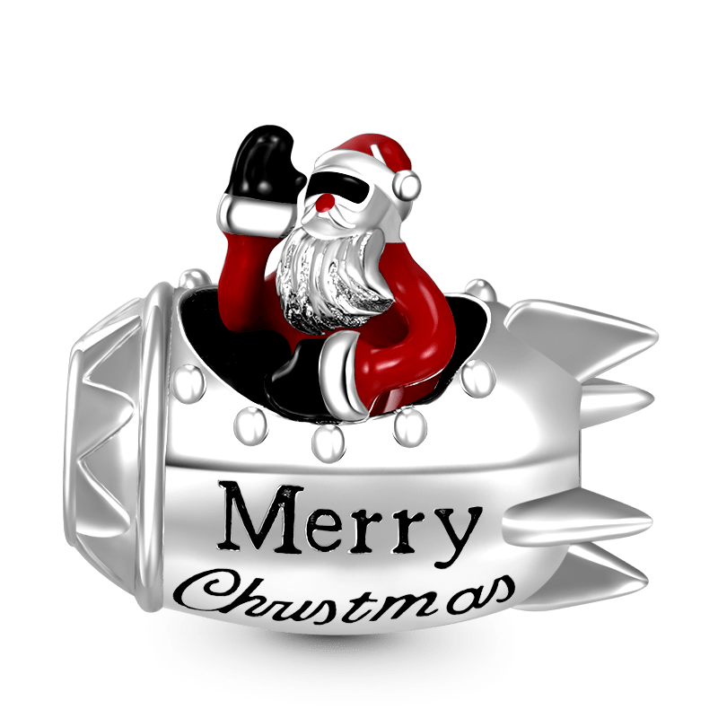 Rocket Santa Charm image number 1