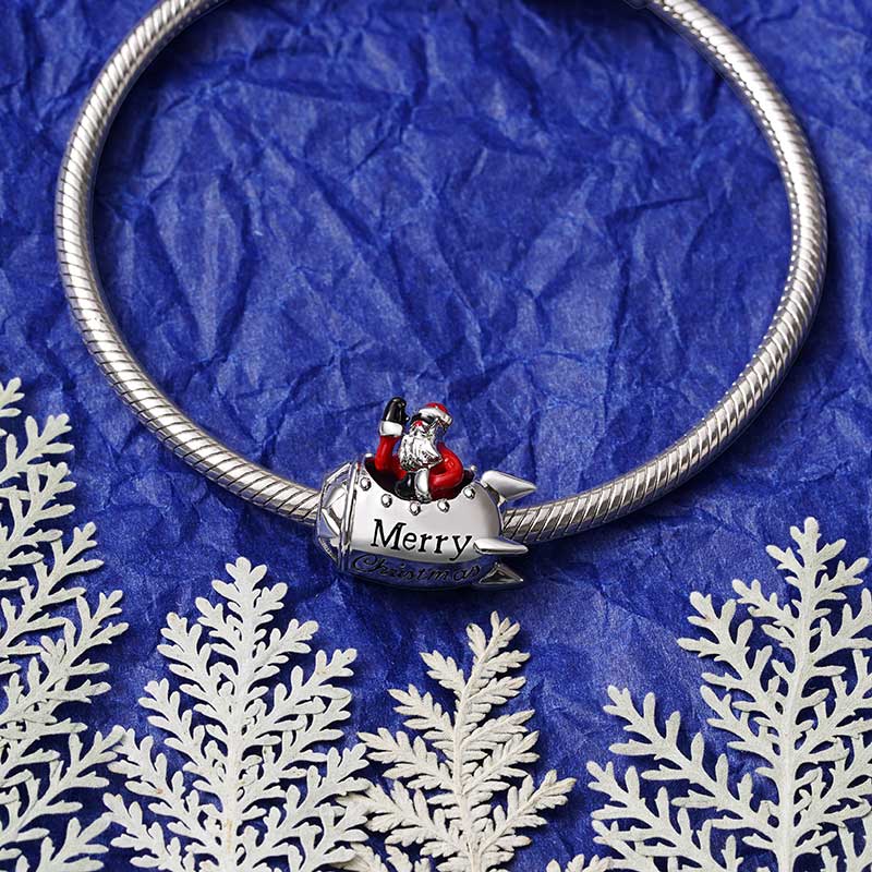 Rocket Santa Charm image number 4