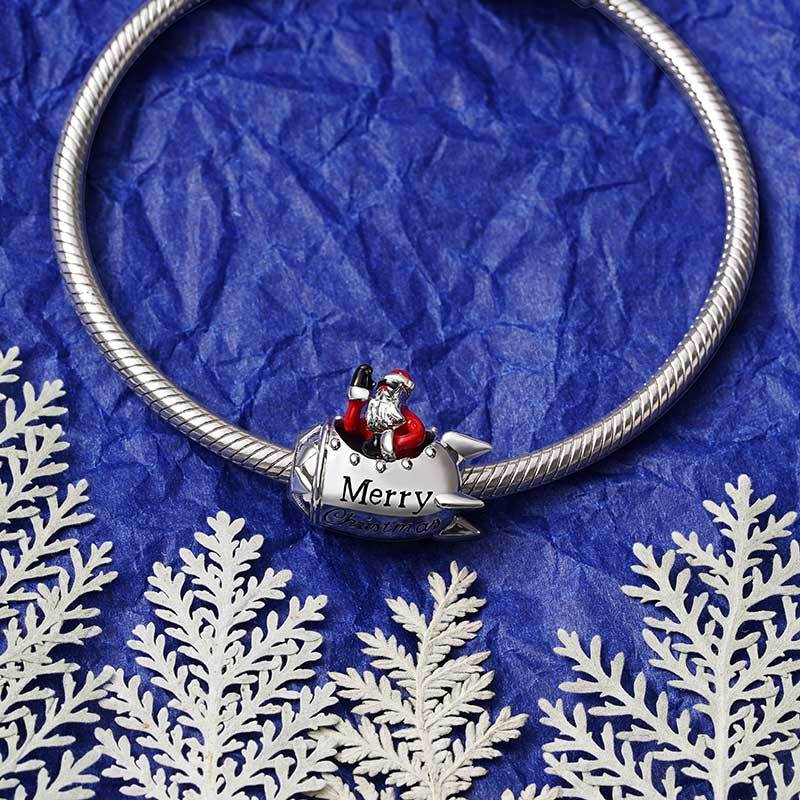 Rocket Santa Charm image number 4