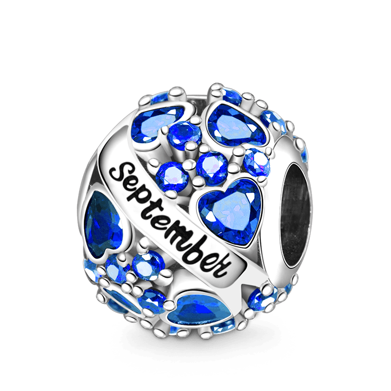 Round Birthstone Charm image number 0