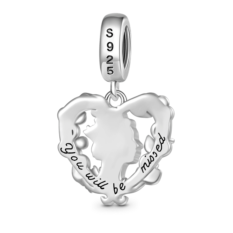 Queen & Flower Pendant image number 1