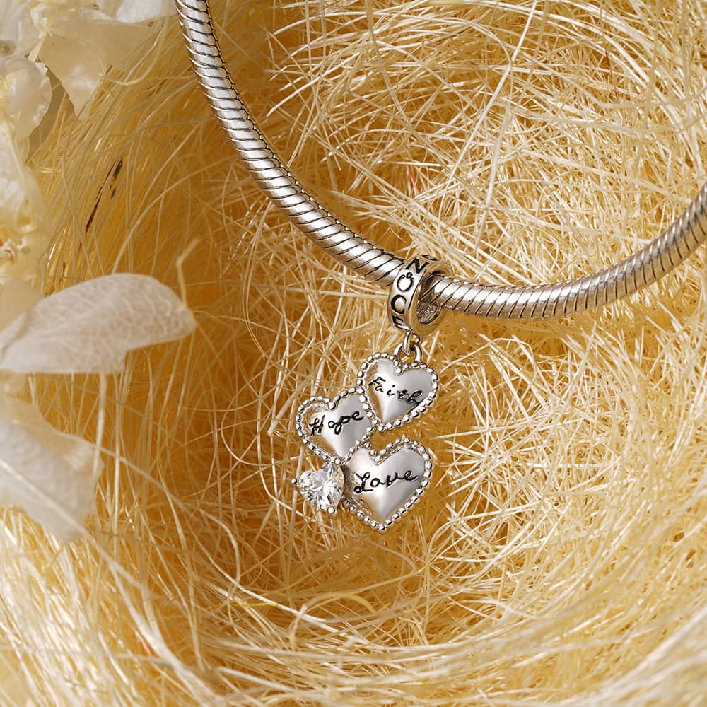 Faith, Hope & Love Pendant image number 2