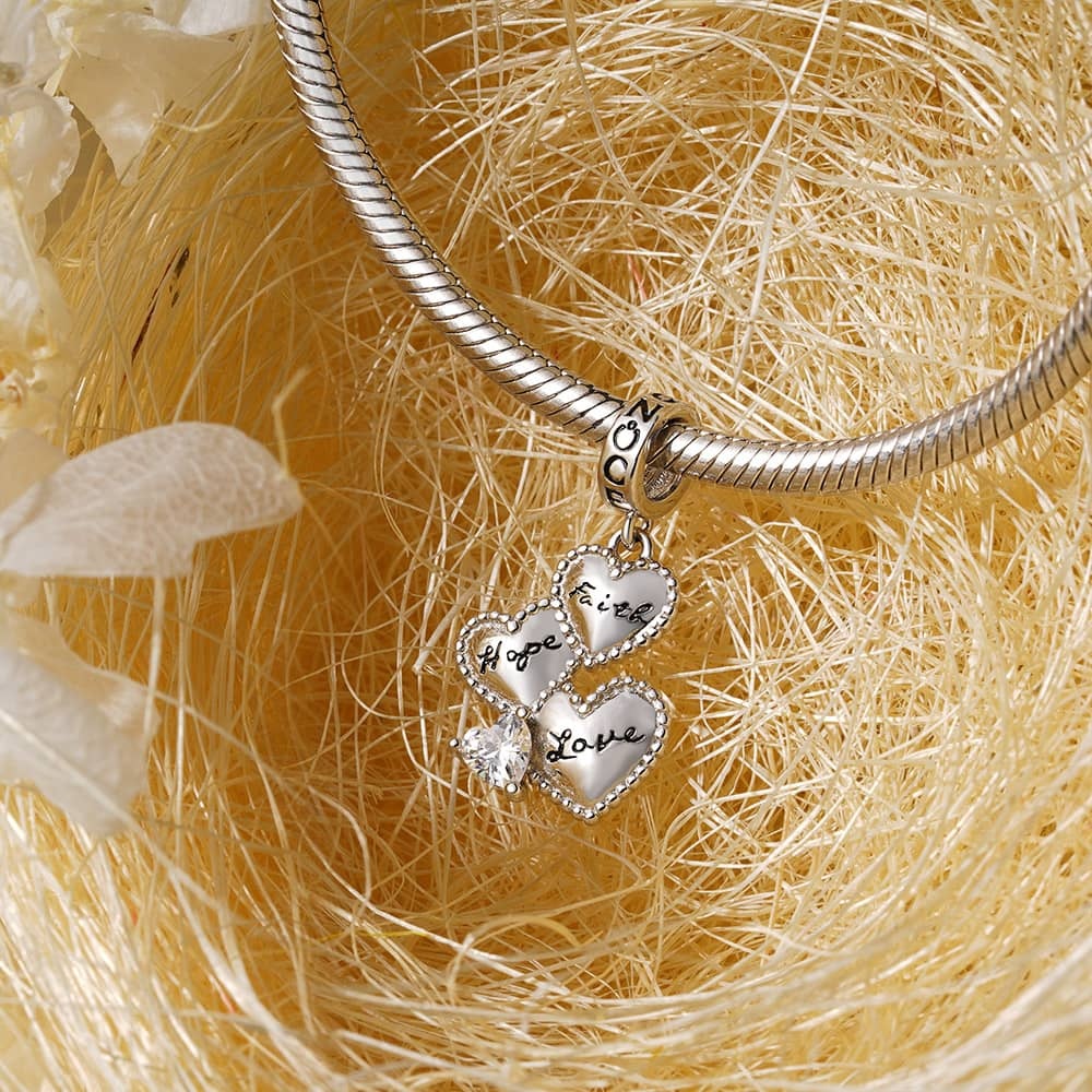 Faith, Hope & Love Pendant image number 2