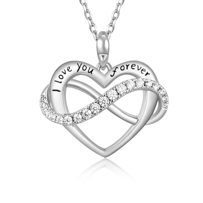 Infinite love Heart Necklace image number 0
