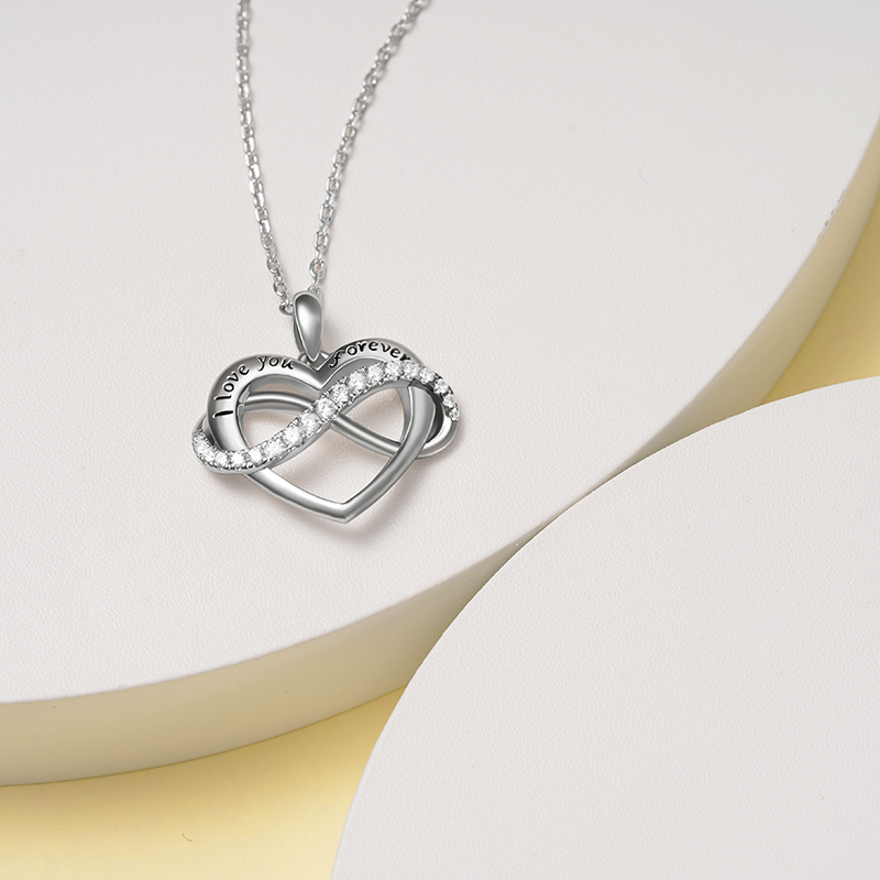 Infinite love Heart Necklace image number 1