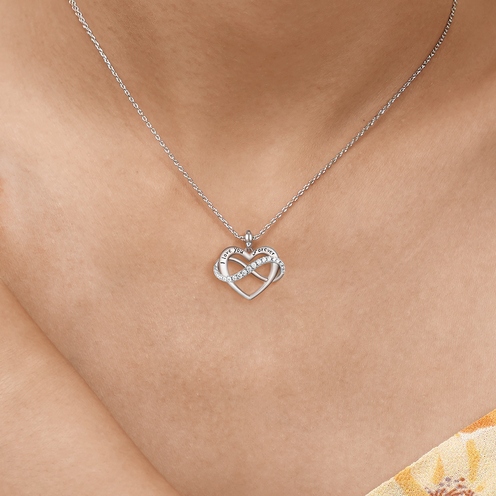 Infinite love Heart Necklace image number 3