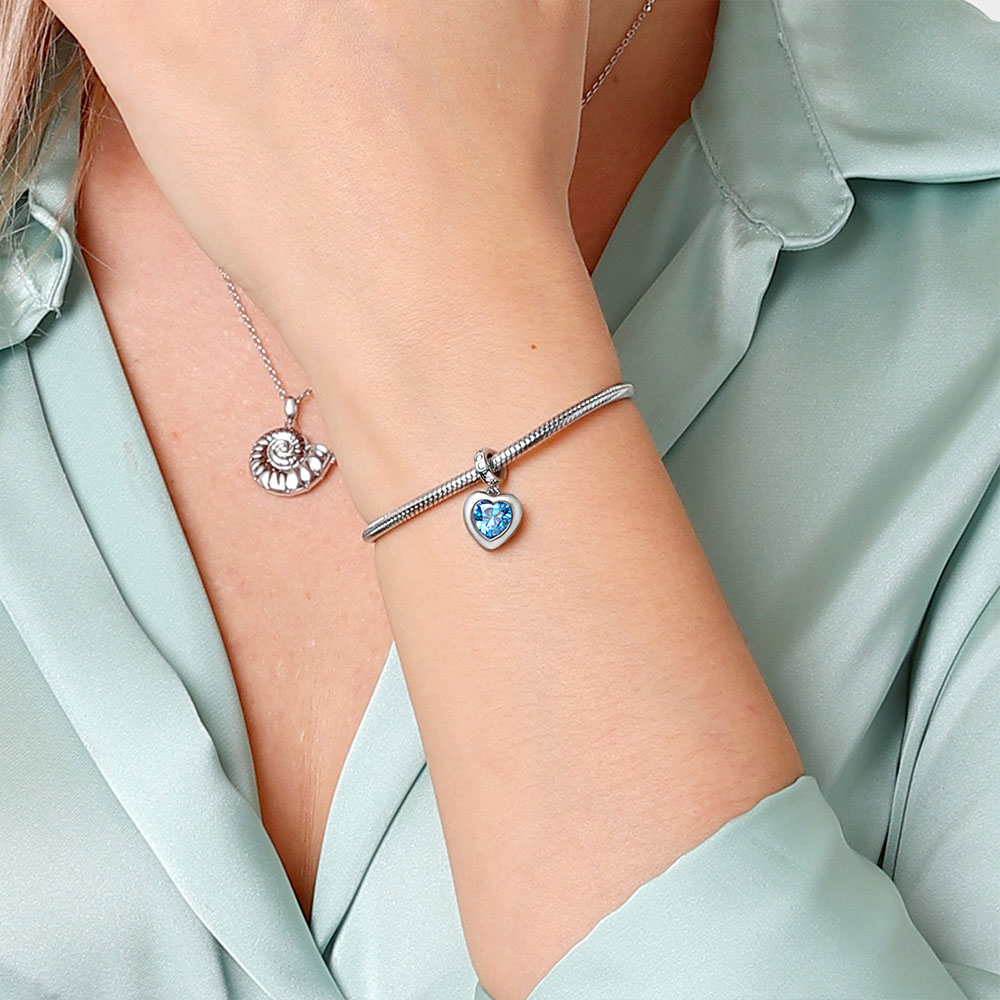 Engravable Birthstone Pendant image number 4