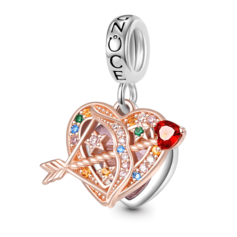 Bow&Arrow Heart Pendant image number 0