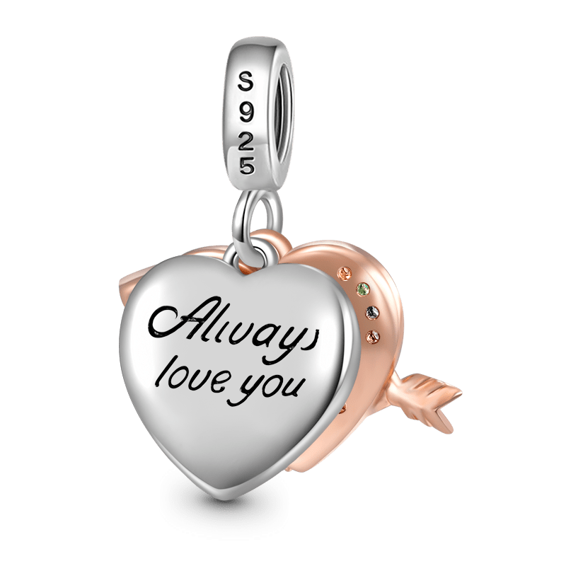 Bow&Arrow Heart Pendant image number 1